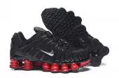 nike shox femme pas cher nouveaux  tl 6 zoom black red